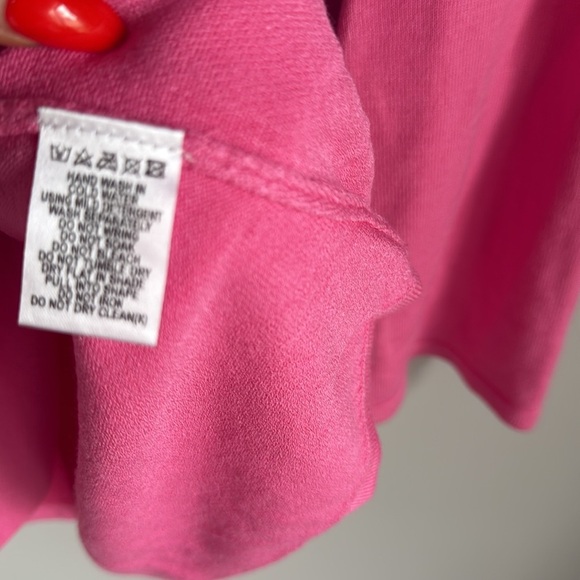 NEW Meshki Birdie Long Sleeve Knit Mini Dress in Bubblegum XXS - Picture 6 of 14